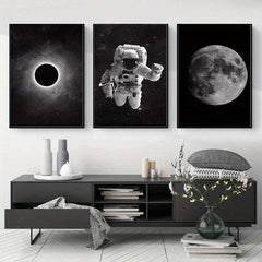 3pcs Outer Space Landscape Canvas Wall Art Home Decor 12 x8 17 x12