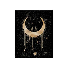 Celestial Sun and Moon Print Wall Decor Witchy Witchcraft Art 20x32