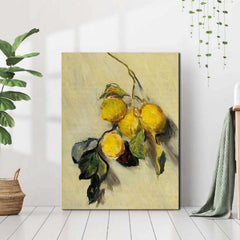 Monet Lemons Canvas Wall Art - Home Bar Restaurant Decor - 30x40