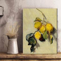 Monet Lemons Canvas Wall Art - Home Bar Restaurant Decor - 30x40