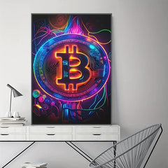 Abstract Letter B Street Graffiti Canvas Painting