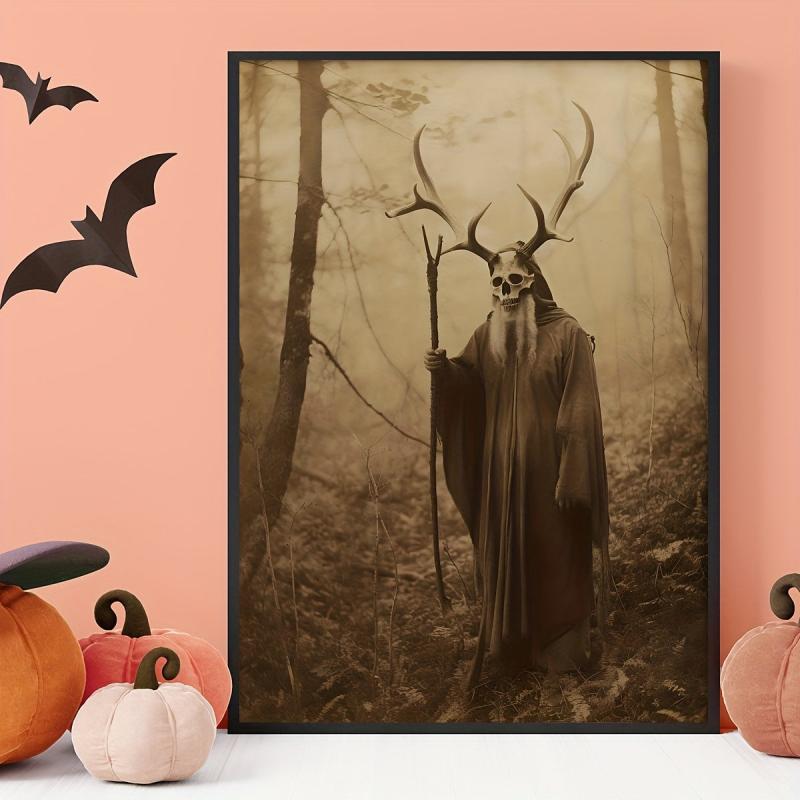 Canvas Poster Vintage Art Druid Of The Forest Poster