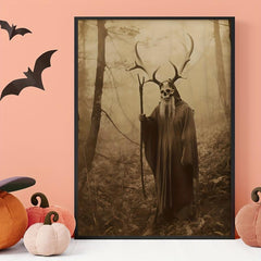 Canvas Poster Vintage Art Druid Of The Forest Poster