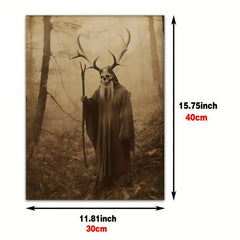 Canvas Poster Vintage Art Druid Of The Forest Poster