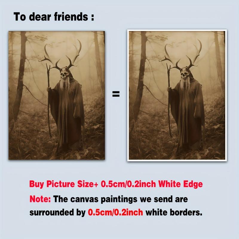 Canvas Poster Vintage Art Druid Of The Forest Poster