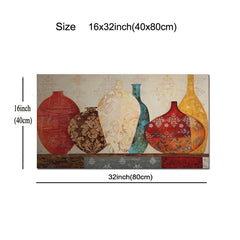 Floral Vase Painting Wall Picture Frameless 12x24 16x3