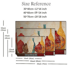 Floral Vase Painting Wall Picture Frameless 12x24 16x3