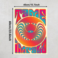 Psychedelic Rock Band Tour Art Canvas Painting Wall Decor