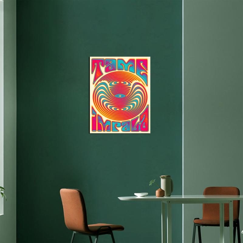 Psychedelic Rock Band Tour Art Canvas Painting Wall Decor