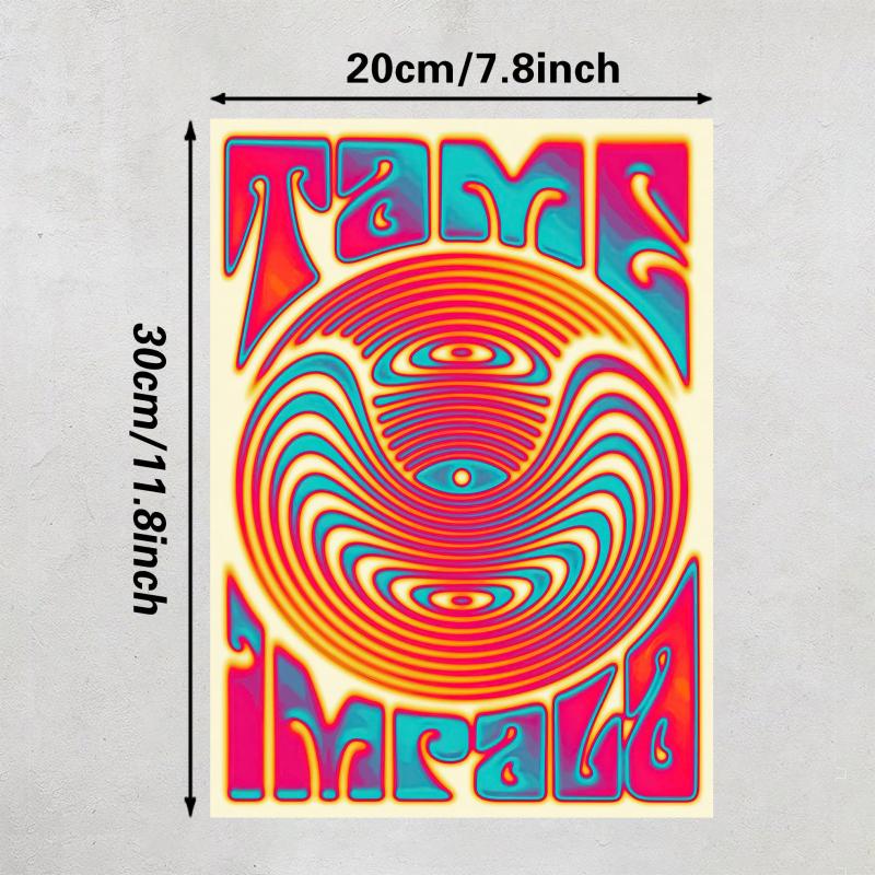 Psychedelic Rock Band Tour Art Canvas Painting Wall Decor