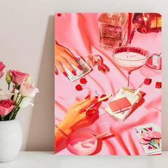 Pink Room Art Poster Wall Decoration Canvas Printing