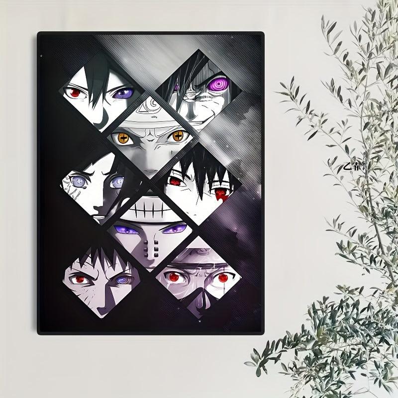 Anime Eyes Canvas Painting for Home and Children's Room Decor