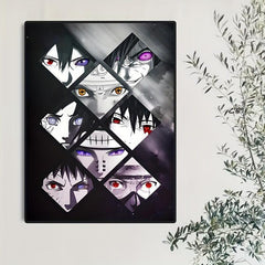 Anime Eyes Canvas Painting for Home and Children's Room Decor
