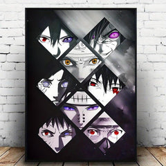 Anime Eyes Canvas Painting for Home and Children's Room Decor