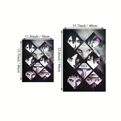 Anime Eyes Canvas Painting for Home and Children's Room Decor