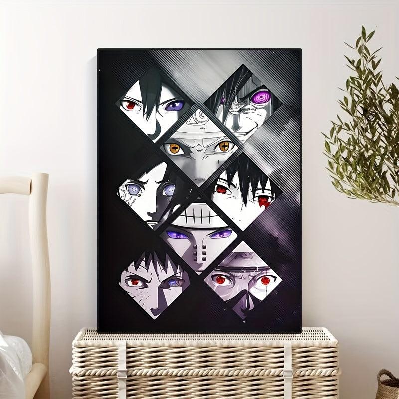Anime Eyes Canvas Painting for Home and Children's Room Decor