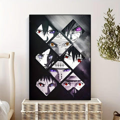 Anime Eyes Canvas Painting for Home and Children's Room Decor