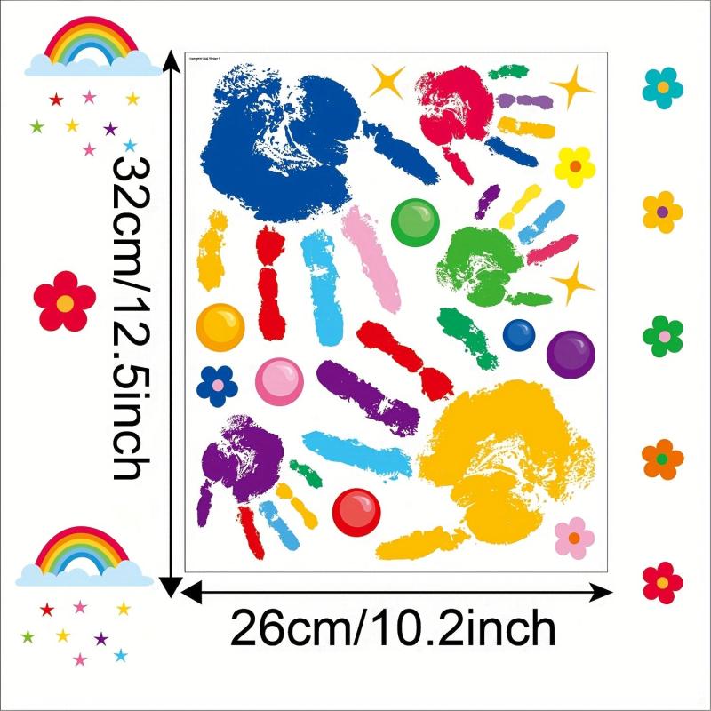 Rainbow Splash Wall Stickers for Classroom Decoration