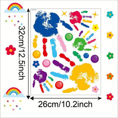 Rainbow Splash Wall Stickers for Classroom Decoration