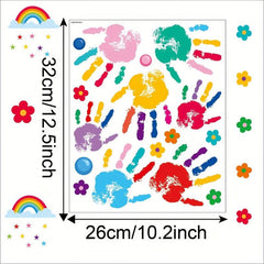 Rainbow Splash Wall Stickers for Classroom Decoration