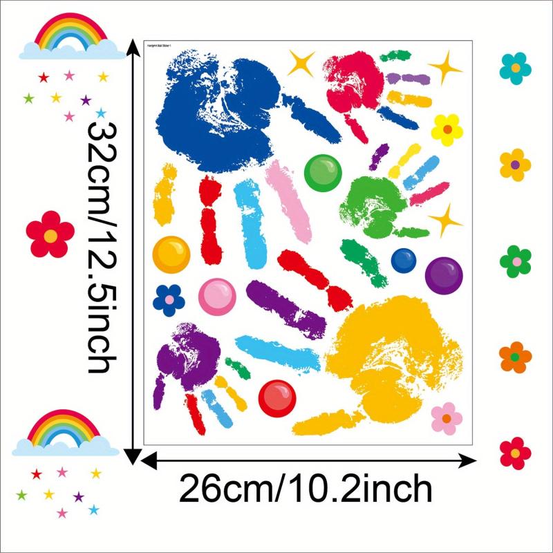 Rainbow Splash Wall Stickers for Classroom Decoration