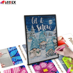 5D Christmas Animal Rhinestone Painting Kit