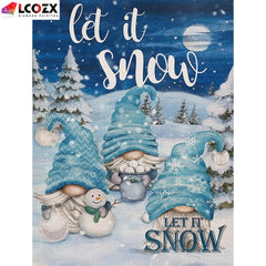 5D Christmas Animal Rhinestone Painting Kit