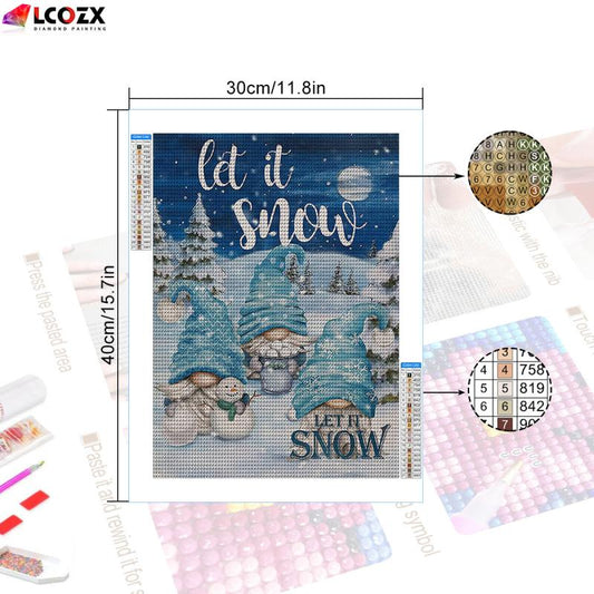 5D Christmas Animal Rhinestone Painting Kit