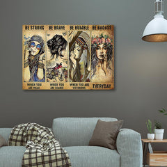 Inspirational Girls Canvas Wall Art Poster
