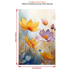 Flowers Painting On Canvas Wall Art for Home Decor