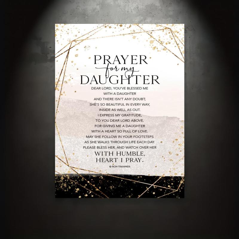 Prayer For My Daughter Painting On Canvas Wall Art