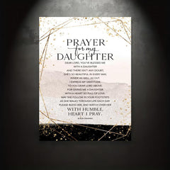 Prayer For My Daughter Painting On Canvas Wall Art