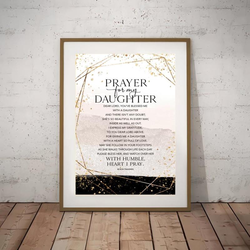 Prayer For My Daughter Painting On Canvas Wall Art