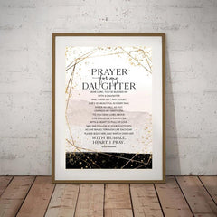 Prayer For My Daughter Painting On Canvas Wall Art