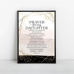 Prayer For My Daughter Painting On Canvas Wall Art