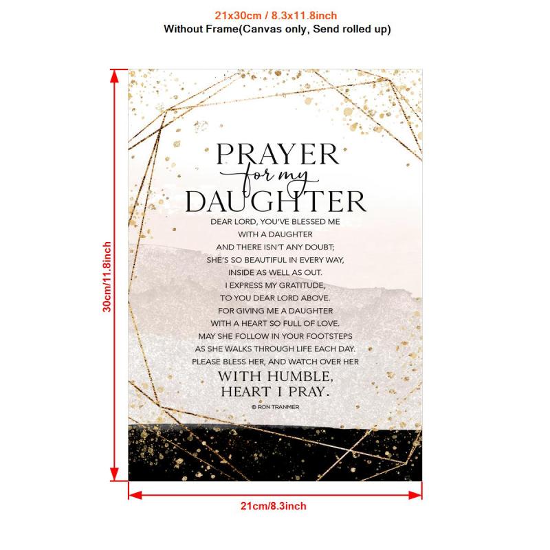 Prayer For My Daughter Painting On Canvas Wall Art