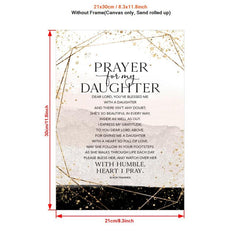 Prayer For My Daughter Painting On Canvas Wall Art