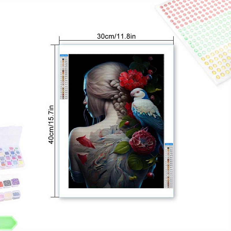 Girl Diamond Painting Kit - Round Full Drill Diamond Art Embroidery Craft