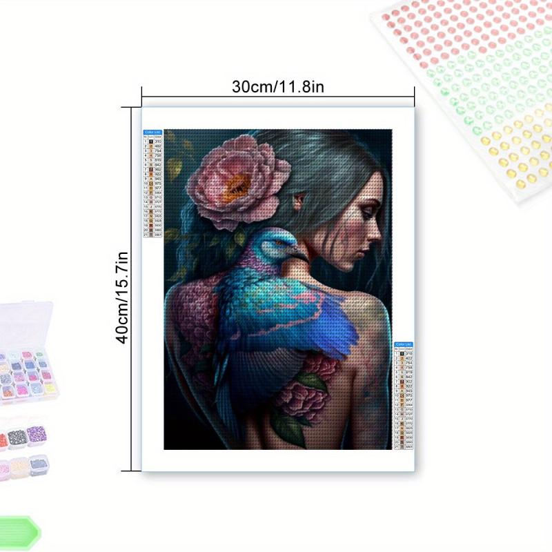 Girl Diamond Painting Kit - Round Full Drill Diamond Art Embroidery Craft