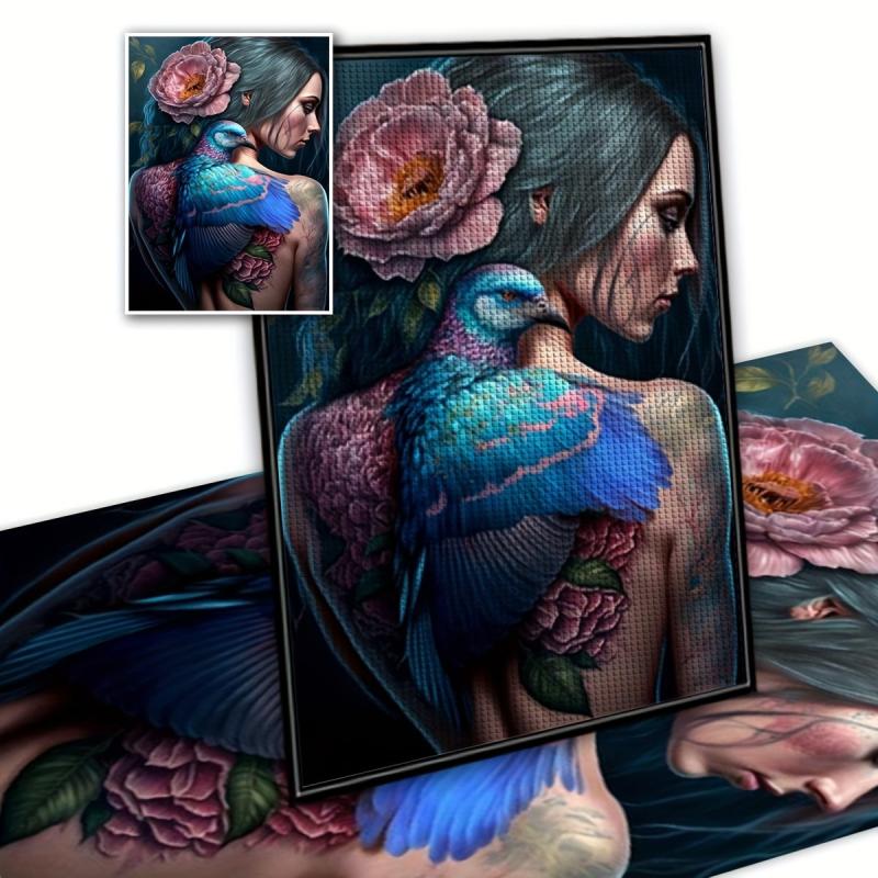 Girl Diamond Painting Kit - Round Full Drill Diamond Art Embroidery Craft