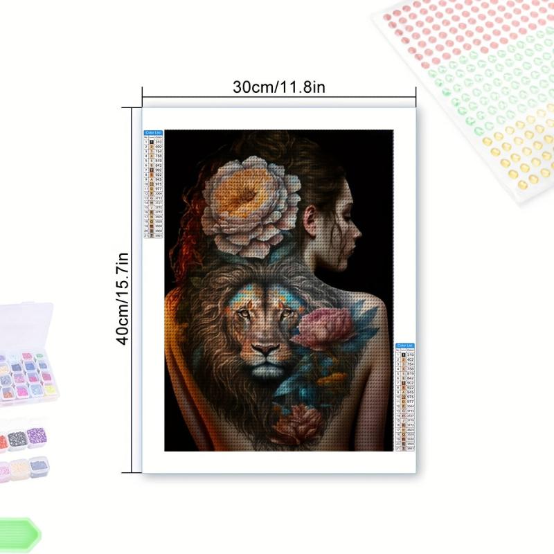 Girl Diamond Painting Kit - Round Full Drill Diamond Art Embroidery Craft