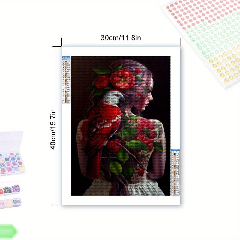 Girl Diamond Painting Kit - Round Full Drill Diamond Art Embroidery Craft