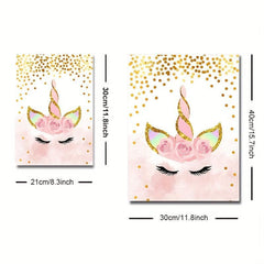 Set of 3 Unicorn Posters for Nursery and Baby Girl Bedroom Decor