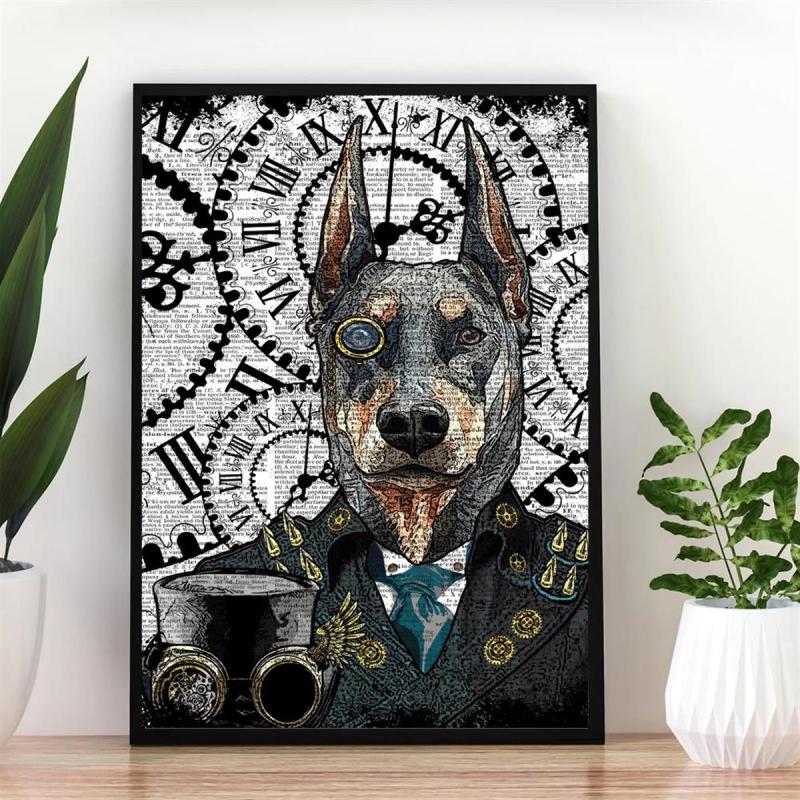 Canvas Poster Modern Dog Art Print Wall Art Gift Bedroom Decor
