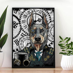 Canvas Poster Modern Dog Art Print Wall Art Gift Bedroom Decor