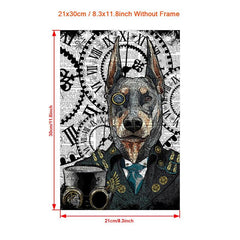 Canvas Poster Modern Dog Art Print Wall Art Gift Bedroom Decor