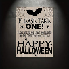 Vintage Halloween Porch Sign Trick Or Treat Wall Art
