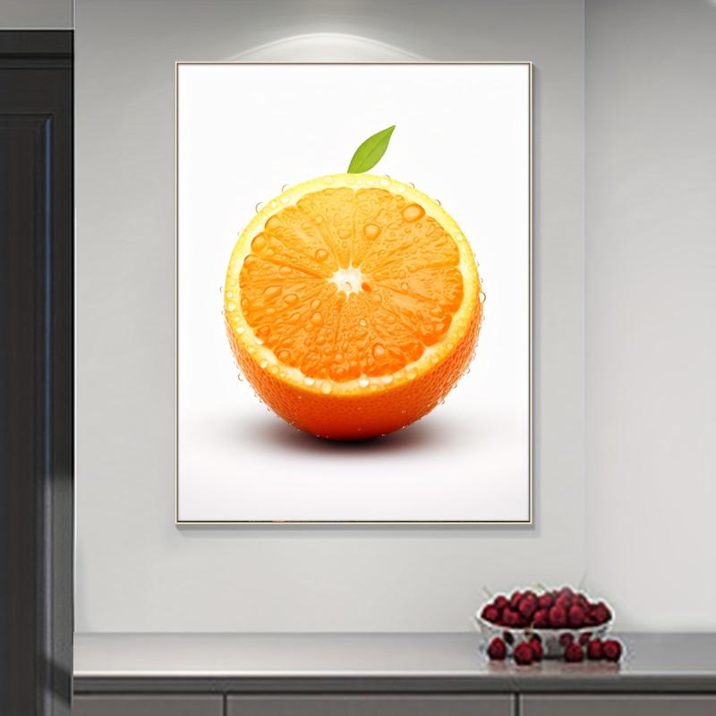 Canvas Poster Modern Orange Decorative Painting for Wall Art