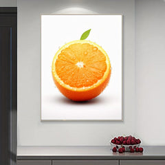 Canvas Poster Modern Orange Decorative Painting for Wall Art