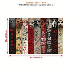 Halloween Horror Characters Canvas Poster